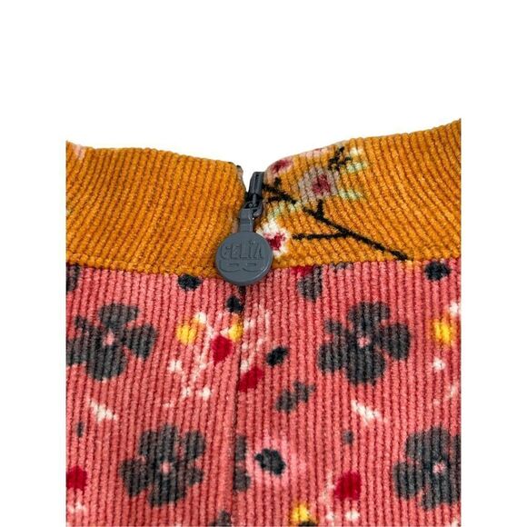 CeliaB Puff Sleeve Buckeye Tree Mini Dress Multicolor Women’s Size Large - Picture 6 of 10